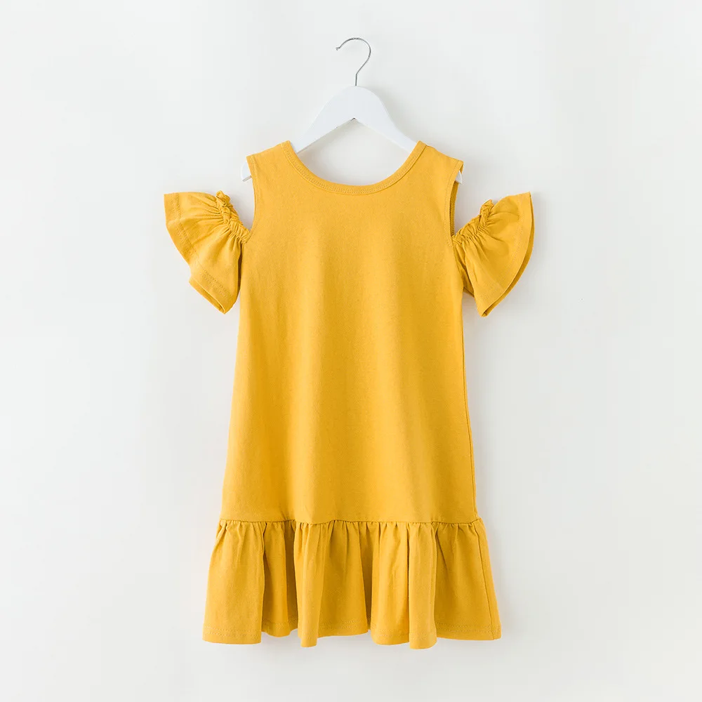 Платье для девочек Лето 2019 г. модная детская одежда детское платье из чистого