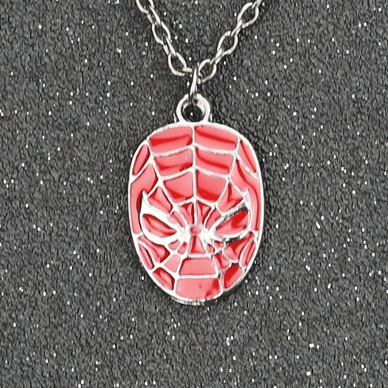 Ожерелье с человеком пауком супергерой паук мужская маска Питер Паркер модная