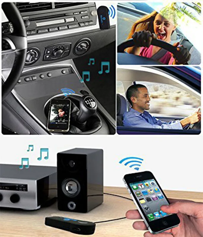 Беспроводной автомобильный MP3-плеер с Bluetooth приемник FM-передатчик 3 5 мм AUX аудио