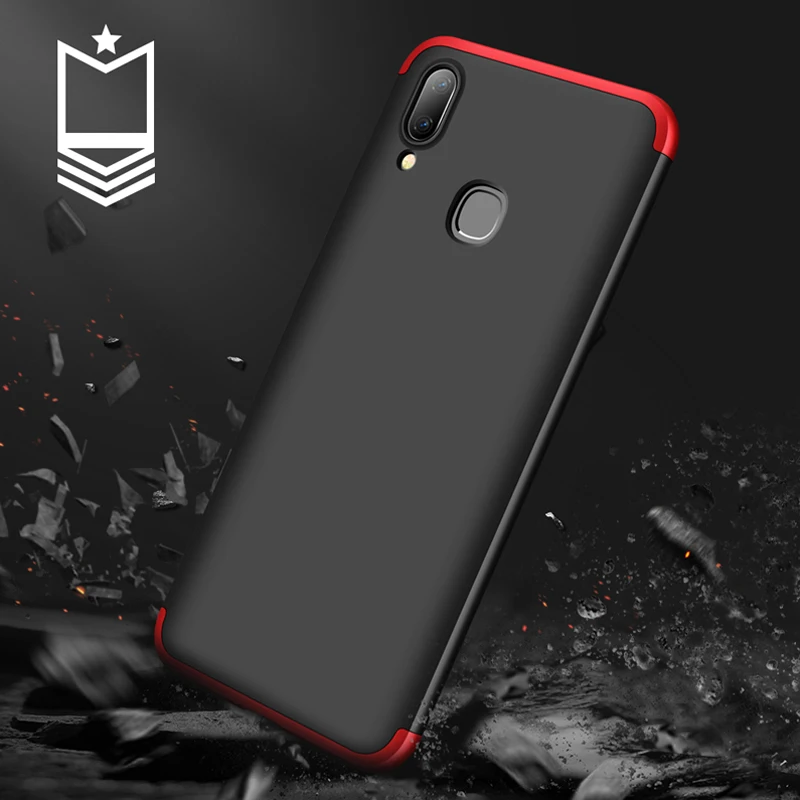 ДЛЯ VIVO Y95 Чехол чехол 360 полная защита Жесткий ПК противоударный для телефона Vivo