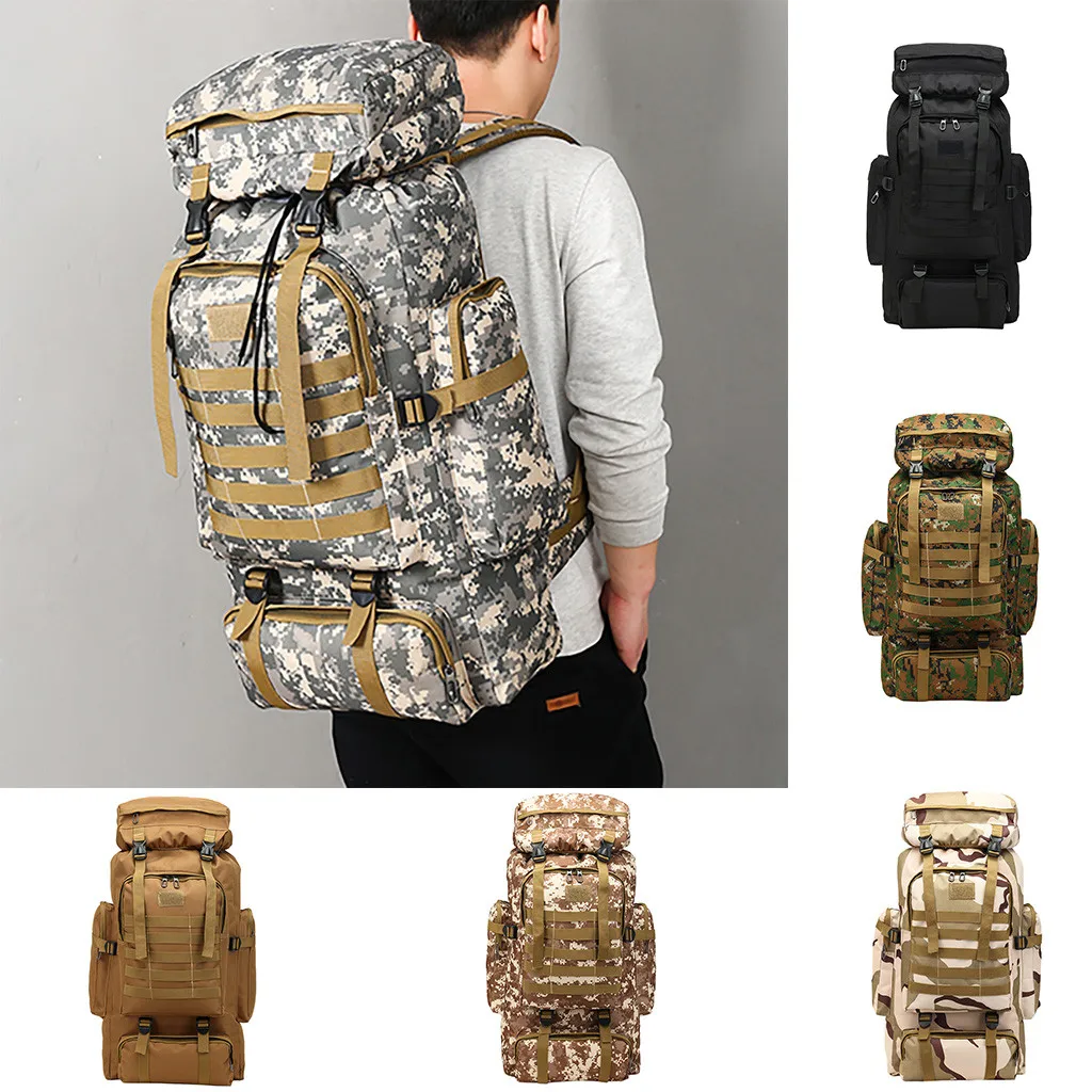 Aelicy 80L большой Пеший Туризм восхождение рюкзаки камуфляж Softback рюкзак для Для