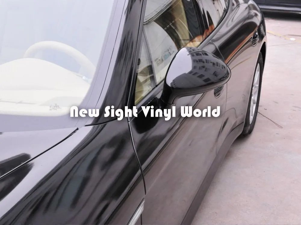 Высококачественная трехслойная блестящая черная пленка для автомобиля|car