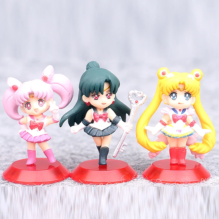 Новое поступление 5 шт./партия Сейлор Мун Цукино Usagi Mars Sailor Mizuno Ami Chiba Mamoru Мини