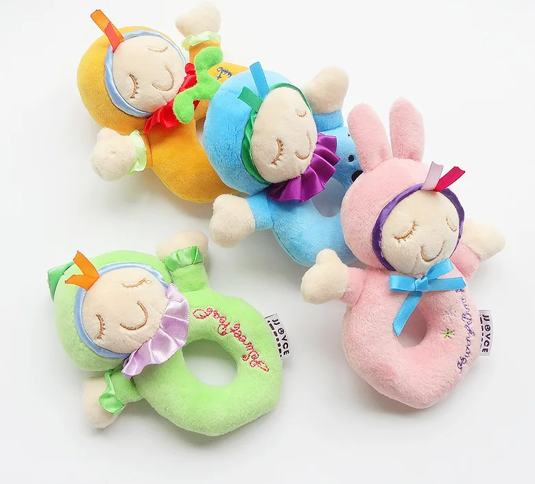 Baby rattle toy bb stick hand grab baby comfort doll with sleeping plush BS-018 | Игрушки и хобби