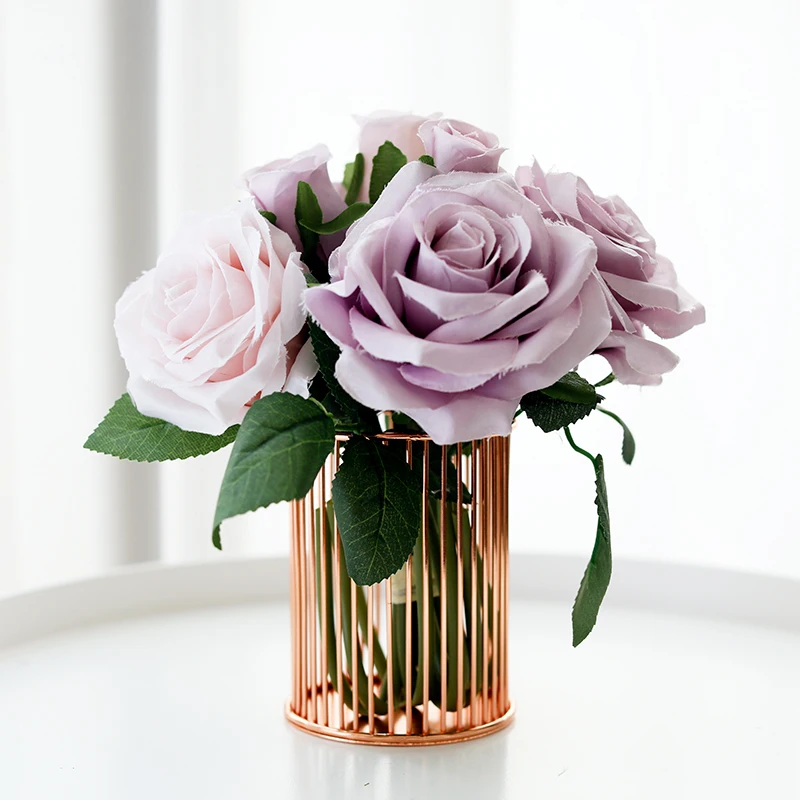 Металлический держатель для карандашей в скандинавском стиле настольный органайзер розового и золотого