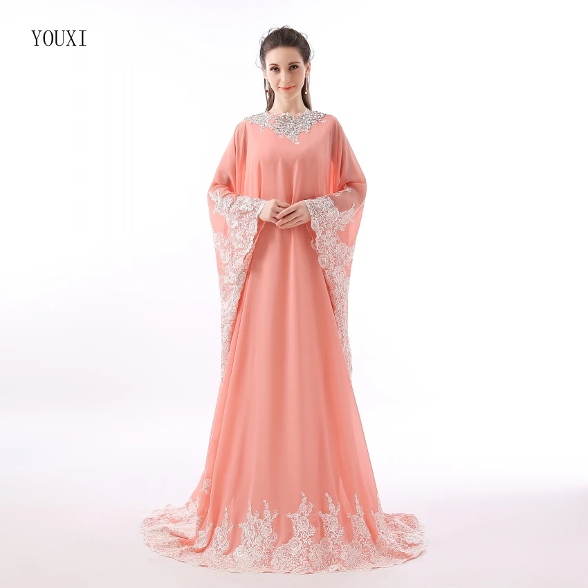 Длинное болеро на заказ шифоновое кружевное платье с кружевной аппликацией в