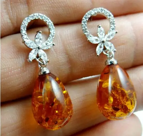 Модные драгоценные современные Разноцветные Подвески капельки с изображением