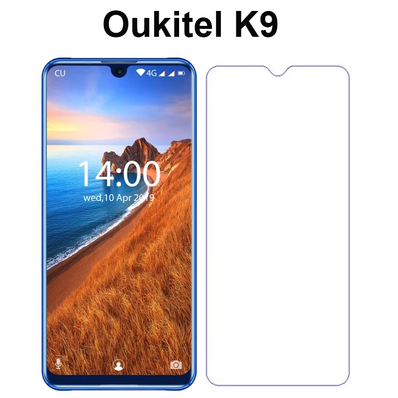 1PCS Glass 9H защитное закаленное стекло для Oukitel K9 7,1" Защитное стекло для экрана мобильного телефона Передняя пленка для Oukitel K9 чехол стеклянная крышка - Цвет: 1PCS Glass