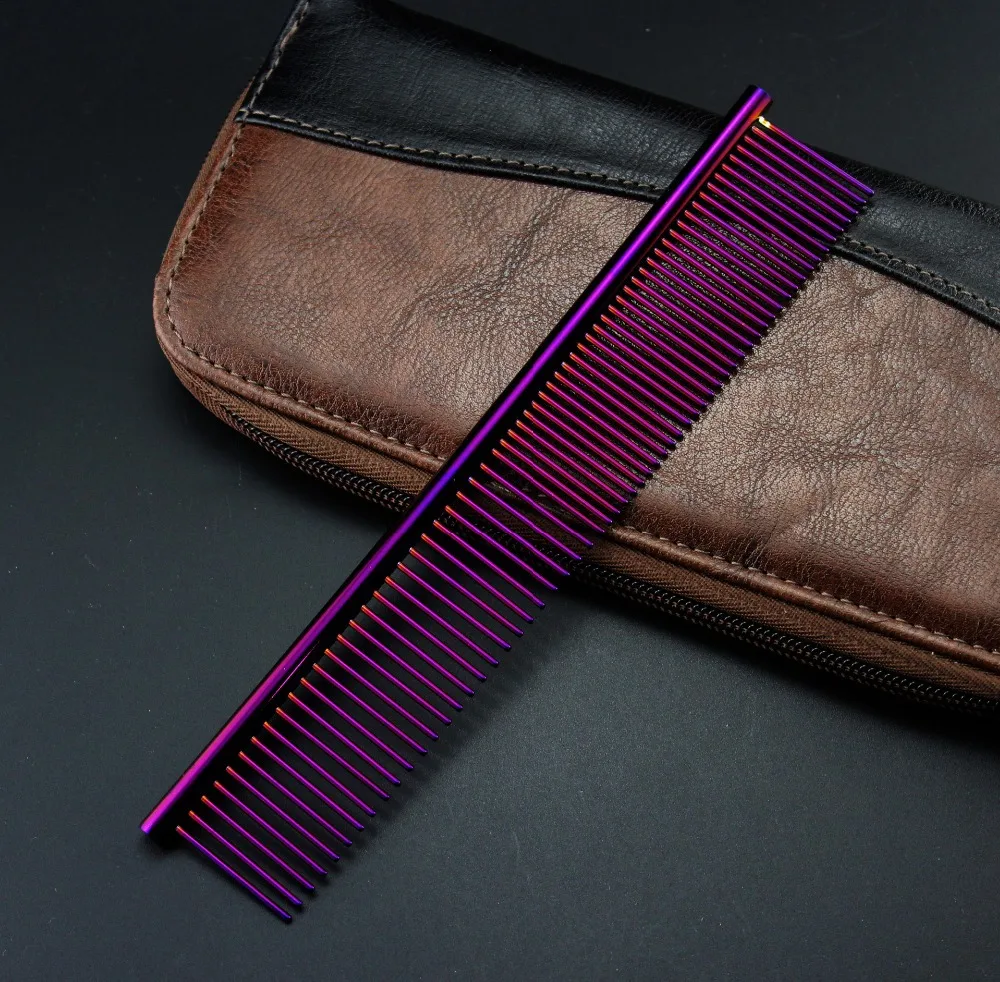 Цветная расческа для животных из нержавеющей стали гребень кошек собак