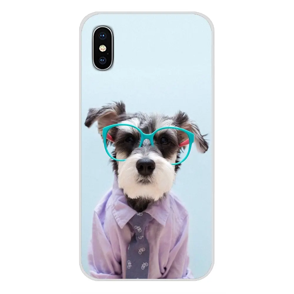 Аксессуары для одежды с изображением милой собаки чехлы телефонов Apple iPhone X XR XS MAX 4