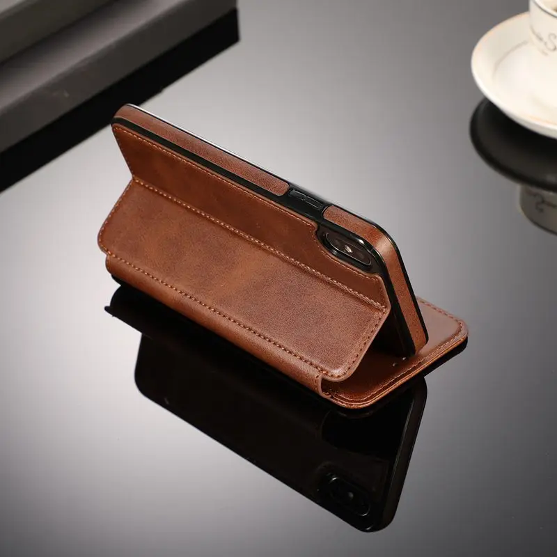Магнитный чехол для iPhone X XR XS 11 Pro Max, чехол из искусственной кожи, закрытый флип-чехол для телефона, чехол для iPhone 6, 6s, 7, 8 Plus, чехол
