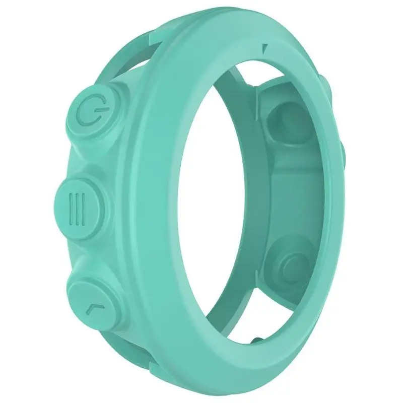 1 шт. силиконовый защитный чехол для Garmin Fenix 3 HR Quatix 3 Tactix Bravo Smart Watch Bracelet Мягкий силиконовый чехол - Цвет: Cyan