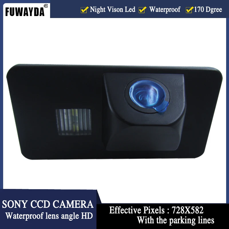 Автомобильная камера заднего вида FUWAYDA беспроводная HD CCD для парковки с поворотом