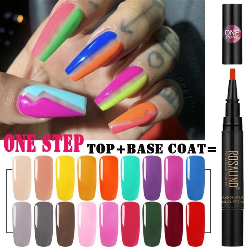 1 шт. Гель-лак для ногтей УФ светодиодный отмачиваемый маникюра 3 в лак ручка