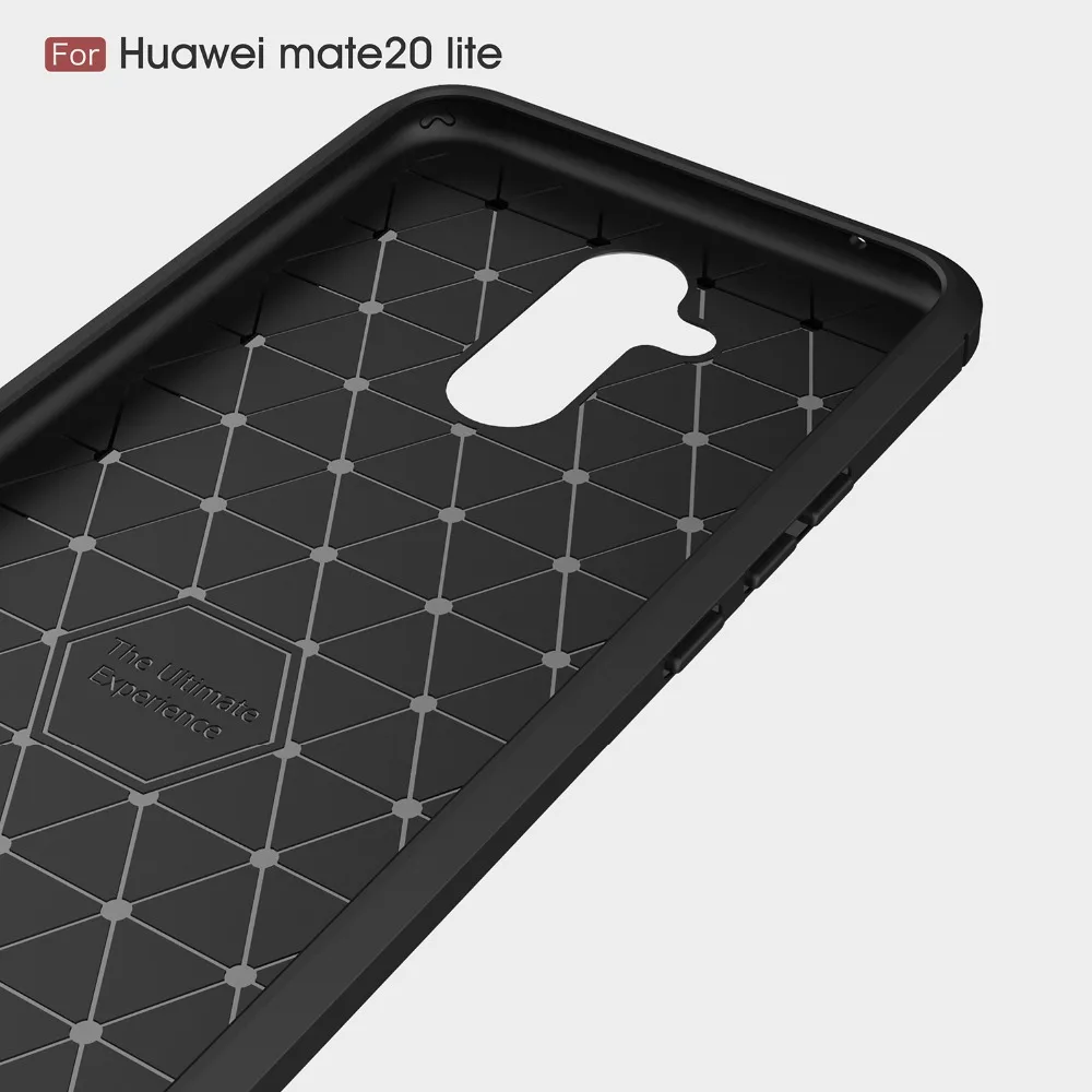 Прочные чехлы из углеродного волокна для Huawei Mate 8 9 10 20 Lite PRO Ударопрочный Мягкий
