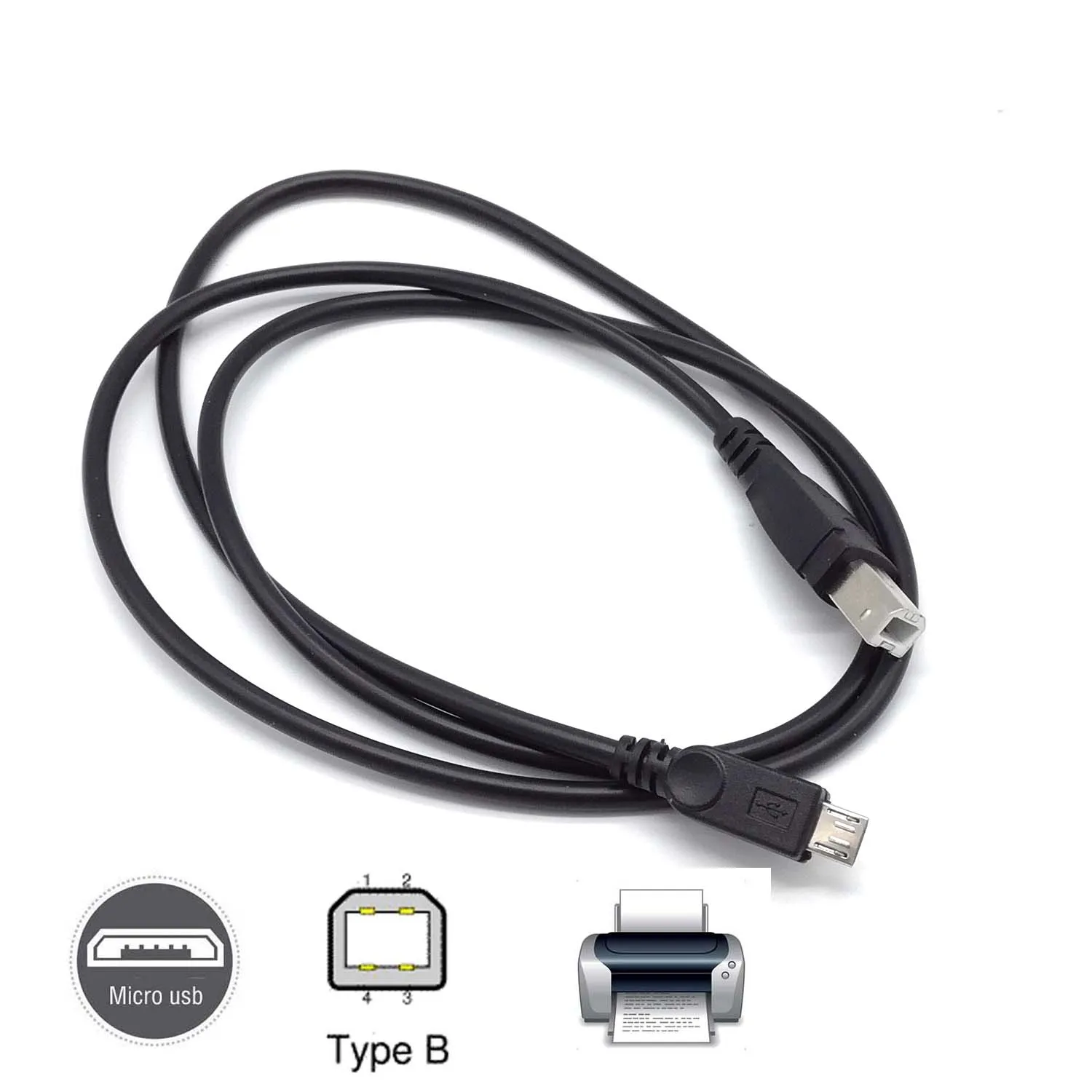 Кабель micro usb папа USB 2 0 B для передачи данных OTG телефона планшета электронного