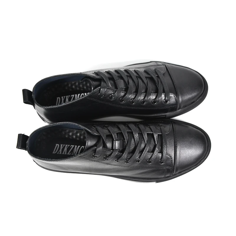 Мужская кожаная обувь ручной работы теплая Повседневная на плоской подошве 2019 |