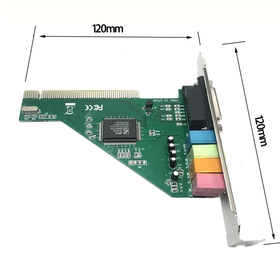 Звуковая карта PCI аудио Интерфейс с миди игры Порты и разъёмы 3 5 мм компьютер