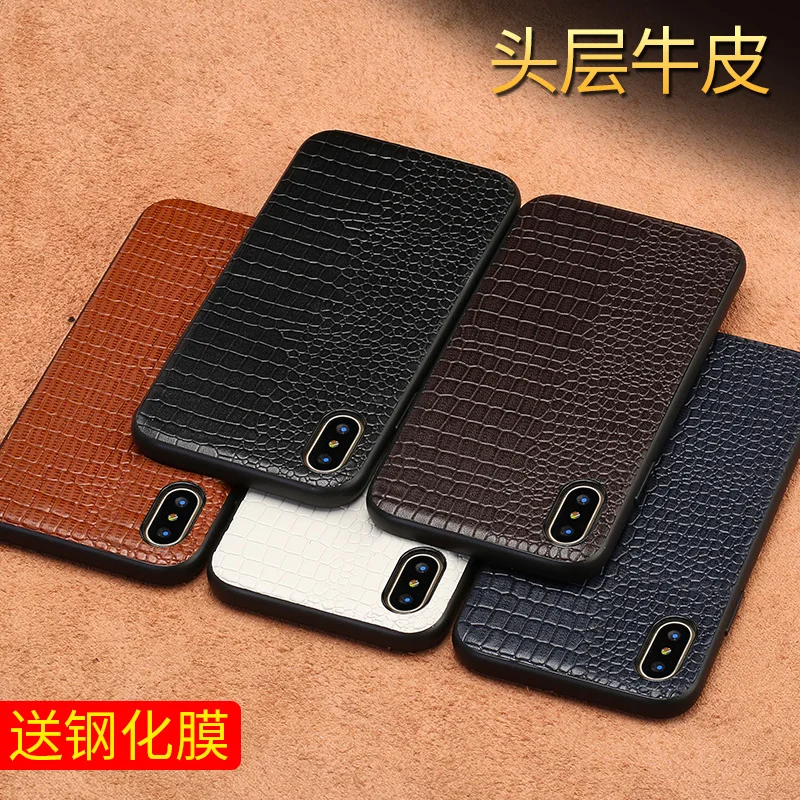 genuine leather phone case for iphone 13 pro max 12 mini 12 11 pro max x xs max xr 6 se 2020 7 plus 8 plus full protective cover free global shipping