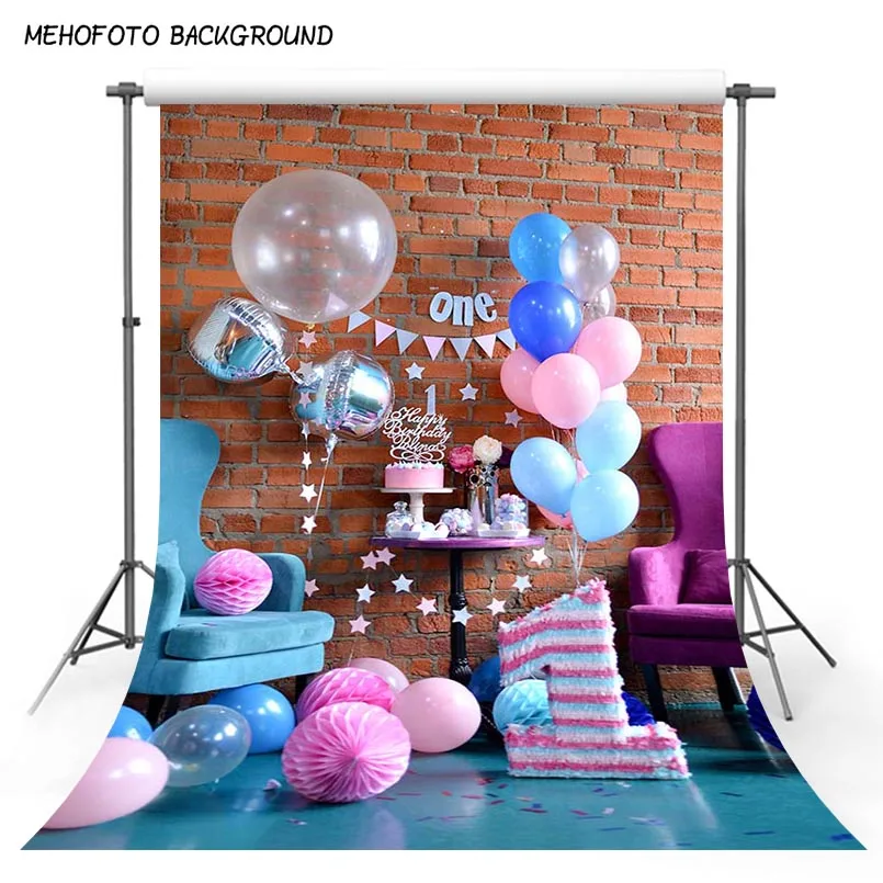 Фон для фотосъемки новорожденных винтажная кирпичная стена красочные воздушные