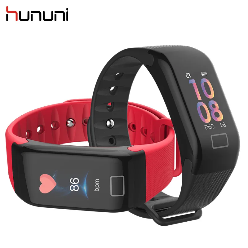 HUNUNI F1 плюс фитнес трекер для сна Шагомер умный спортивный браслет Bluetooth Смарт