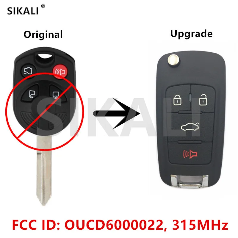 SIKALI обновленный дистанционный ключ для Ford Edge Escape пятьсот свободный стиль Fusion Flex