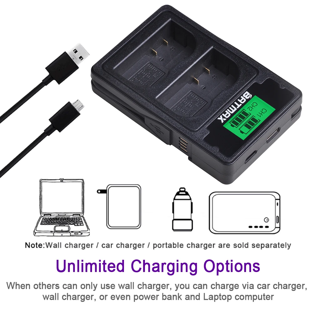 4 шт. EN-EL15 EN EL15 EL15A камера батарея+ ЖК USB зарядное устройство Тип C порт для Nikon D500 D600 D610 D750 D7000 D800 D850 D810