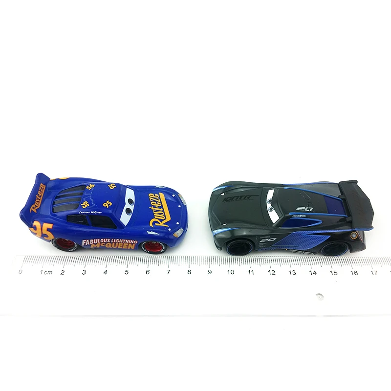 Disney Pixar Cars 3 сказочные Молния Маккуин и Джексон Storm 1:55 литья под давлением Металл