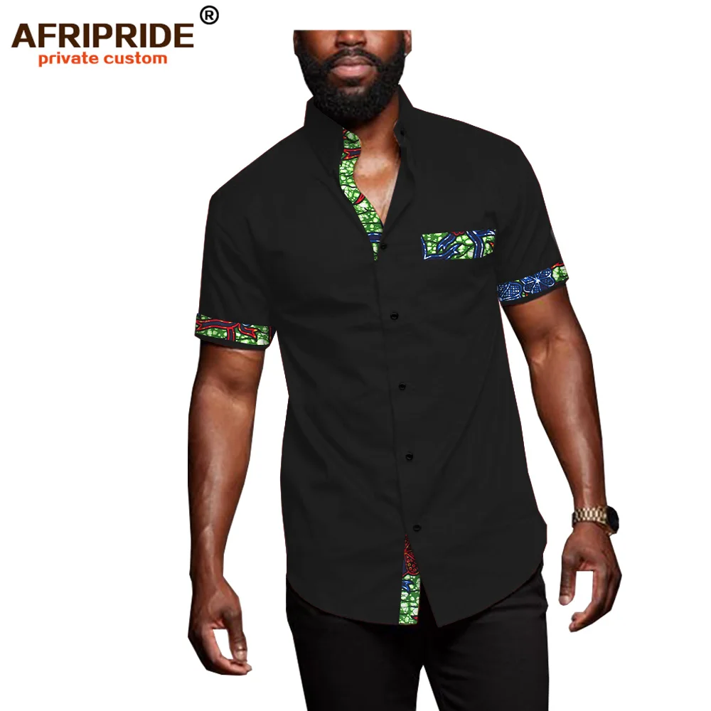 Африканская Футболка с принтом Анкары для мужчин AFRIPRIDE индивидуальная