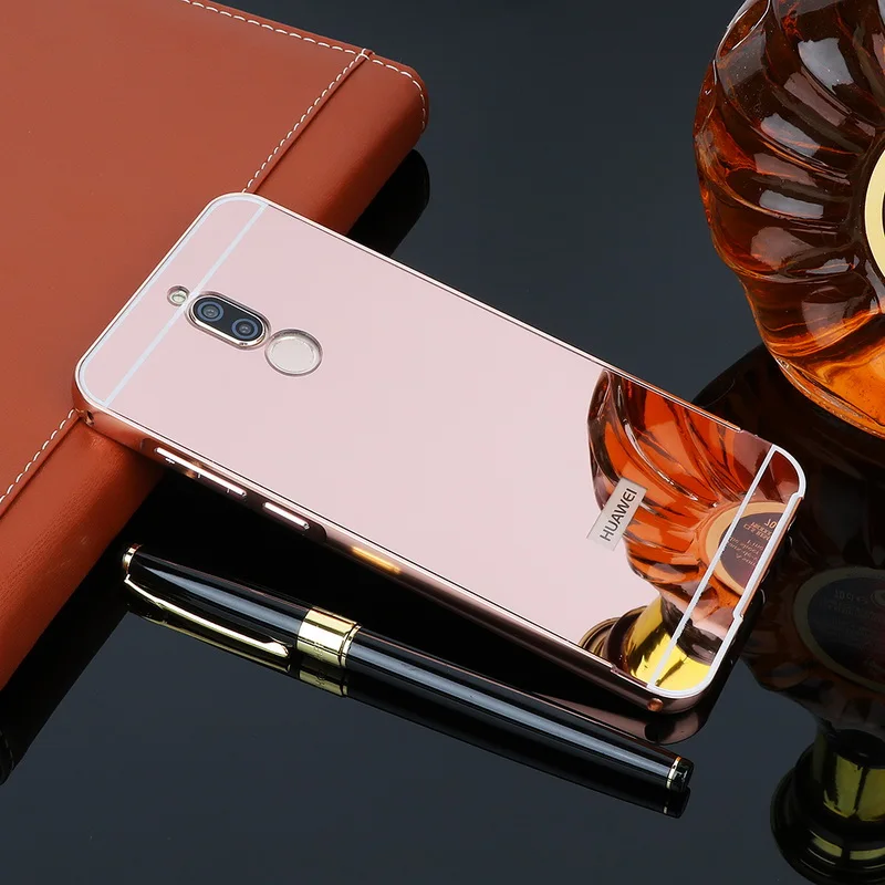 Чехол для huawei Nova 2i, твердый алюминиевый металлический каркас, бампер, акриловый задний зеркальный чехол для huawei mate 10 lite, чехол, чехол