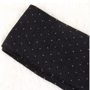 K055 Dot Black Качественные женские леггинсы из хлопка и шерсти для девочек, черные леггинсы в блестящий горошек, плотные трикотажные эластичные леггинсы, модные эластичные леггинсы - Цвет: K055 Dot Black