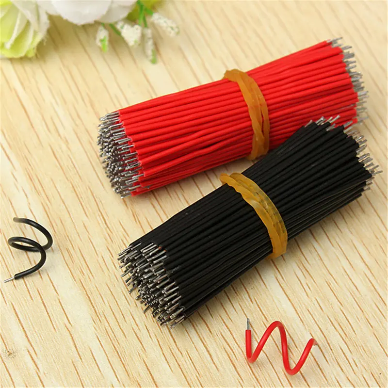 SWILET 400 шт./лот 6 см 26AWG 2 цвета ассорти комплект материнская плата Макет соединительный кабель Провода Луженая для Arduino