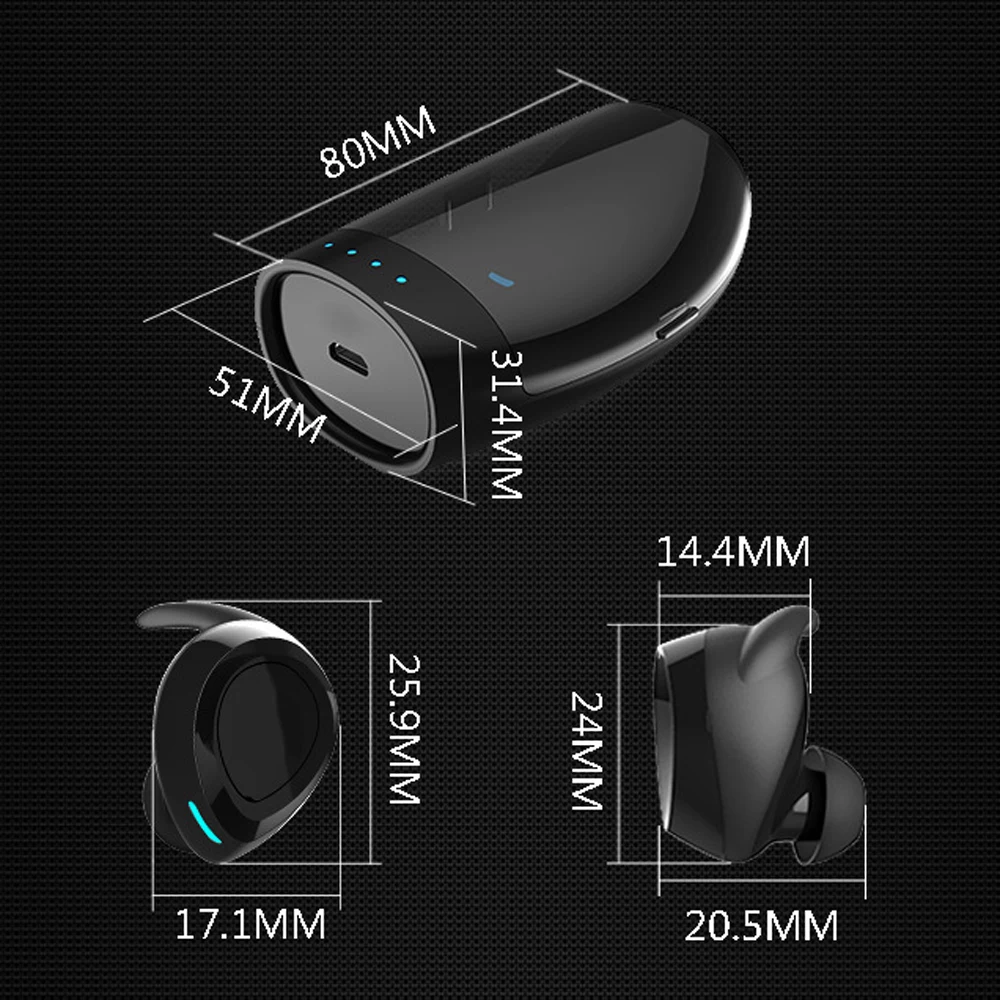 Наушники Joinrun TWS Bluetooth V4.2 гарнитура двойные Беспроводные спортивные наушники для