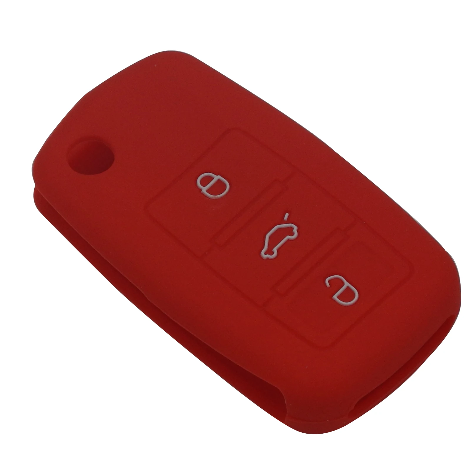 

3 Buttons Silicone Car Key Cover Case for VW Golf Bora Jetta POLO Passat Skoda Superb Octavia Fabia SEAT Ibiza Leon Car-styling