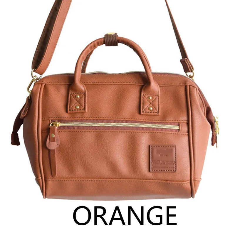 Orange Модные искусственная кожа женщин сумки бостон сумка дамы сумки плеча crossbody Сумки Роскошные сумки женские сумки дизайнер - Цвет: Orange