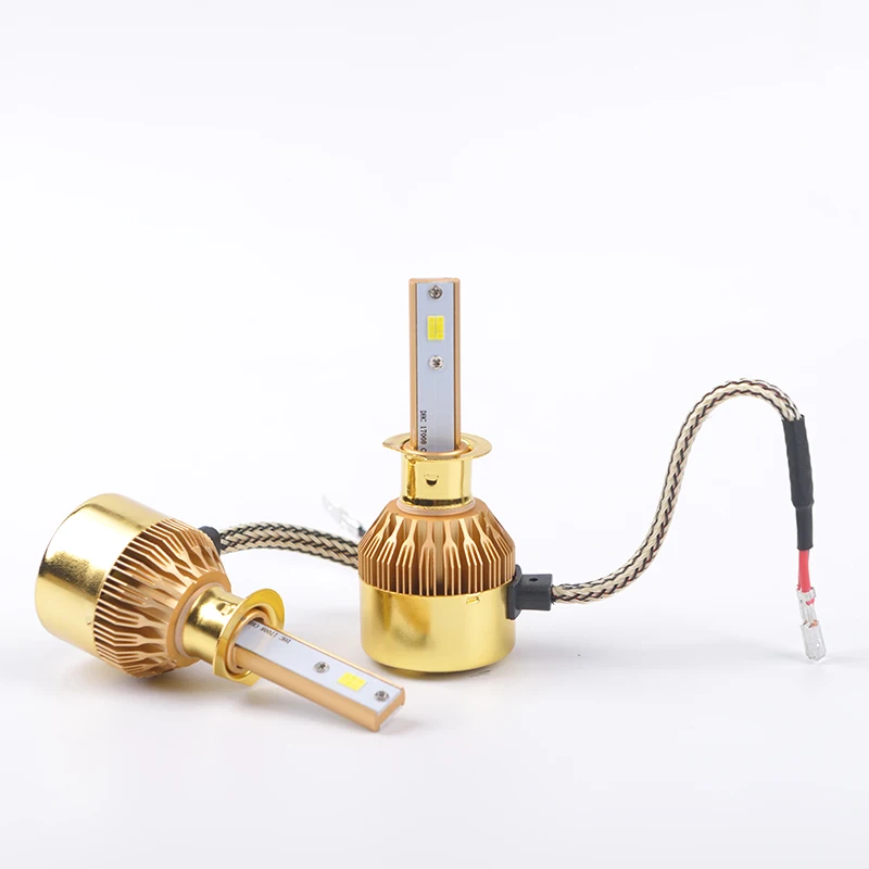 LDDCZENGHUITEC H4 H7 H11 H1 H13 H3 9004 9005 9006 9007 золотые автомобильные передние фары s лампы