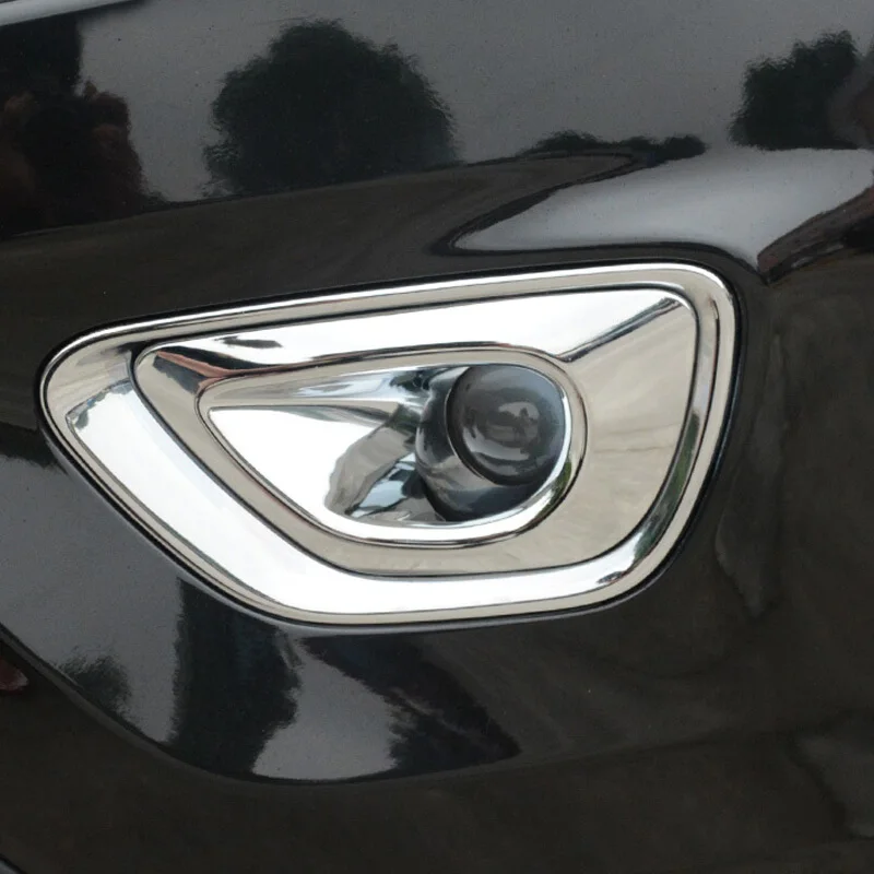 АБС-пластик хром для Jeep Compass 2013 2014 передняя противотуманная фара автомобиля
