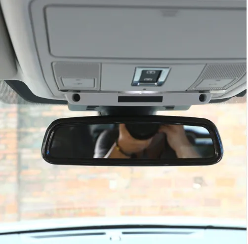 

Dark wood grain Interior Rearview Mirror Cover Trim For Land Rover Discovvery Sport Discovery 4 Range Rover Sport Evoque