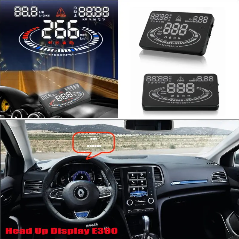 Car OBD HUD Electronic Head Up Display For Renault Megane/Duster/Fluence 2010-2018 AUTO Driving Screen Projector