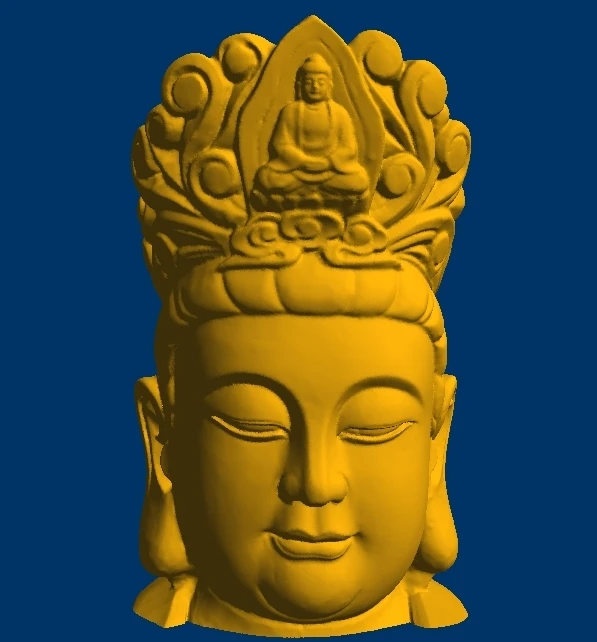 

3D модель, рельеф STL модели форматов файлов Guanyin head 16