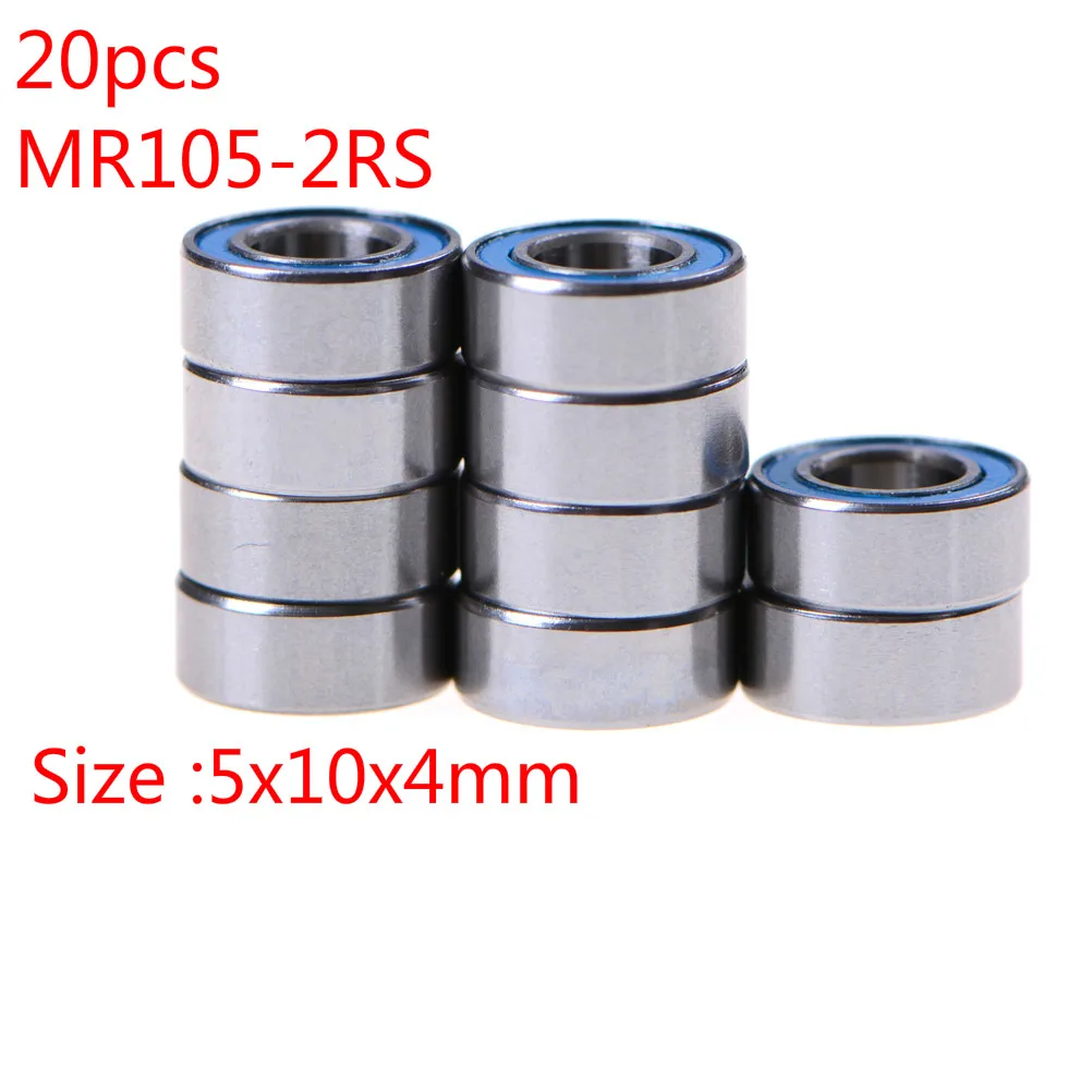 Миниатюрные шарикоподшипники модель 5x10x4 мм MR105RS 20 шт. | Обустройство дома