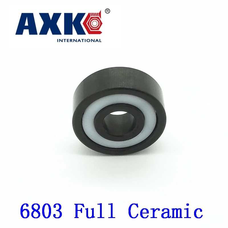 

Axk 6803 Full Ceramic Bearing ( 1 Pc ) 17*26*5 Mm Si3n4 Material 6803ce All Silicon Nitride Ceramic 6803 Ball Bearings