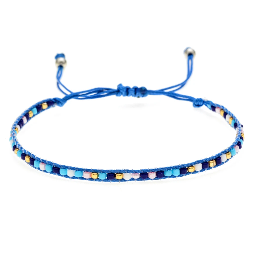 Богемные хрустальные бусины ручной работы браслеты с подвесками для женщин и