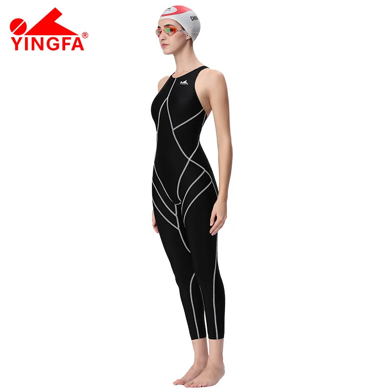 Yingfa FINA одобренный Профессиональный купальный тренировочный костюм для женщин