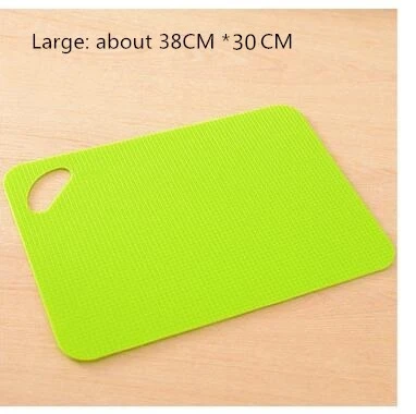 C145 green38-30 CTREE 1 шт Пластиковые Нескользящие прямоугольные Разделочные Блоки разделочные доски гибкие маты с значками еды кухонные инструменты ультра-тонкие C145 - Цвет: C145 green38-30