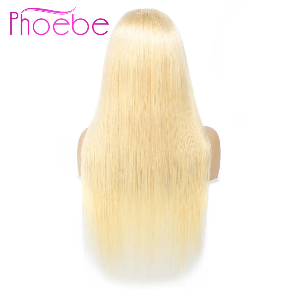 Phoebe 4x4 парики из человеческих волос на фронте шнурка #613 1B/27 1B/99J предварительно