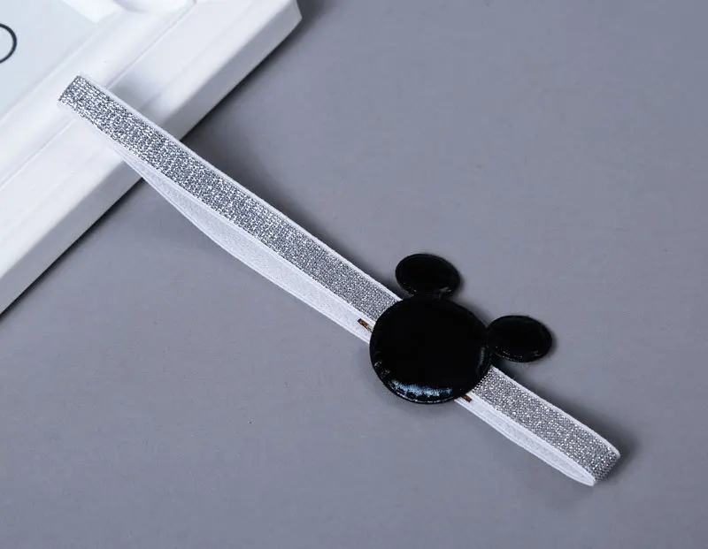 Ободок детский для девочек эластичный с сияющей звездой и Минни-Маус A140 |