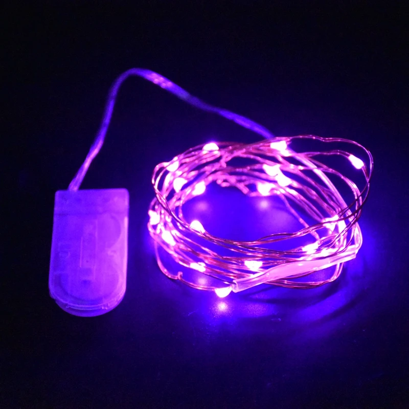 Медный светильник на батарейках s 2 м 20LED Сказочный светильник для Хэллоуина вечерние DIY Свадебные украшения для дома DIY