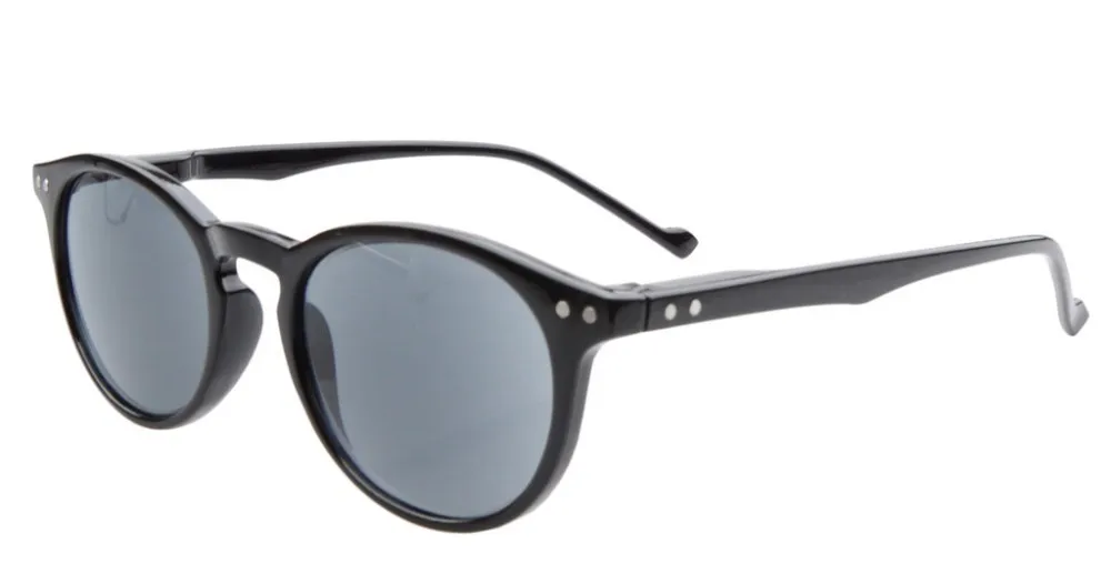 Grey Lens R071 серые линзы Eyekepper овальные круглые пружинные петли очки для чтения Защита от солнца+ 0,00-+ 4,00 - Цвет оправы: Grey Lens