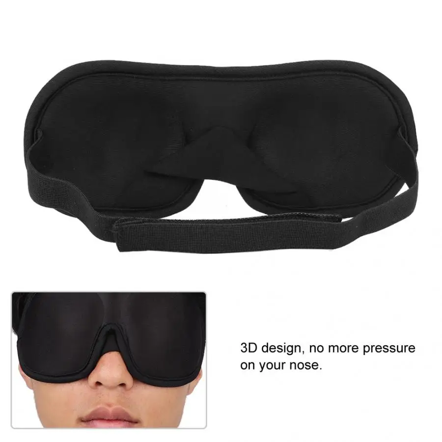 1Pcs 3D Sleep Mask Natural Sleeping Eye Mask Eyeshade Cover Shade Eye Patch Women Men Soft Portable Blindfold Travel Eyepatch